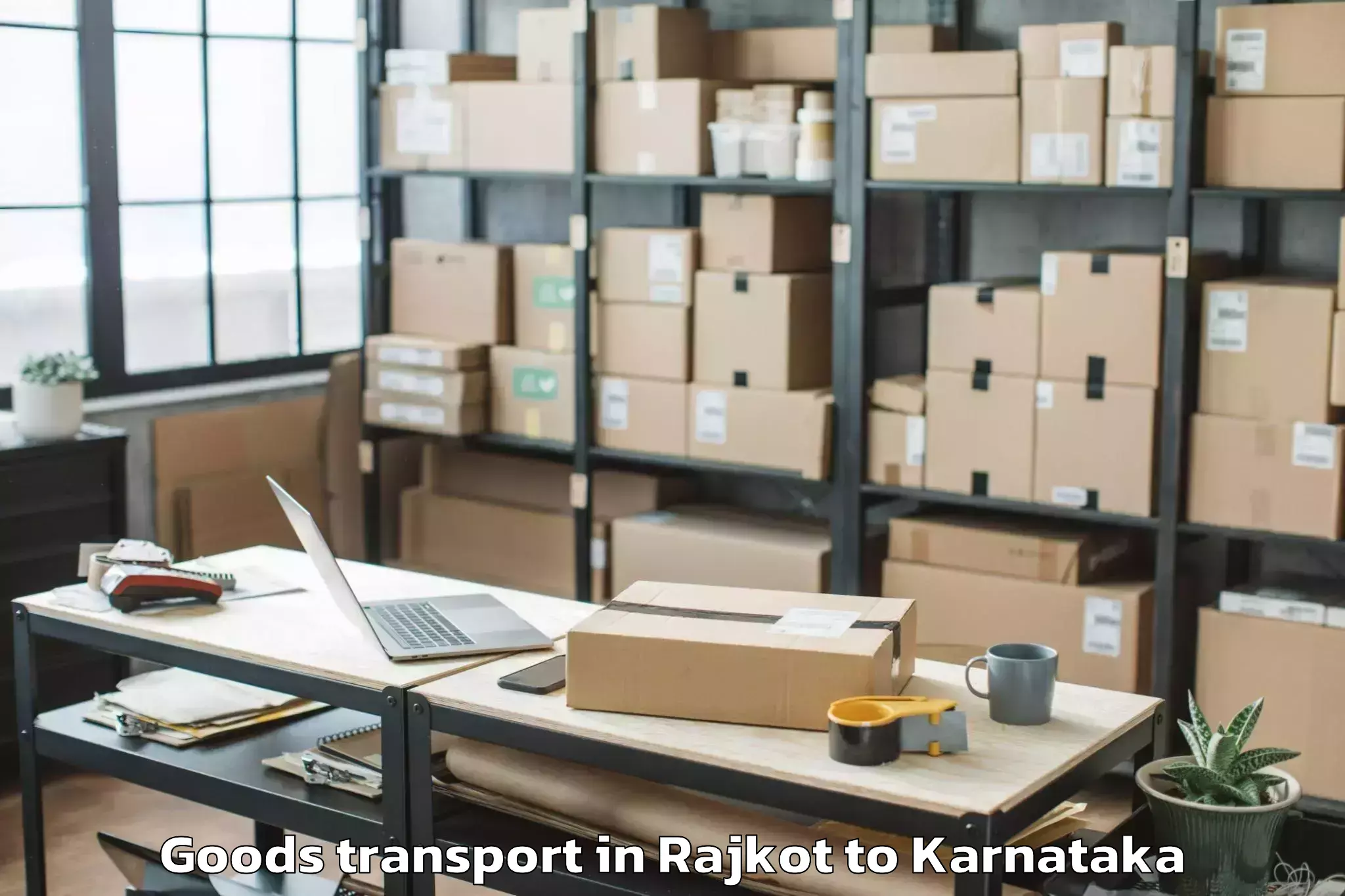 Reliable Rajkot to Gubbi Goods Transport